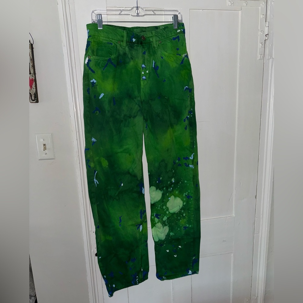 Good American worn once size 6 tie dye jeans